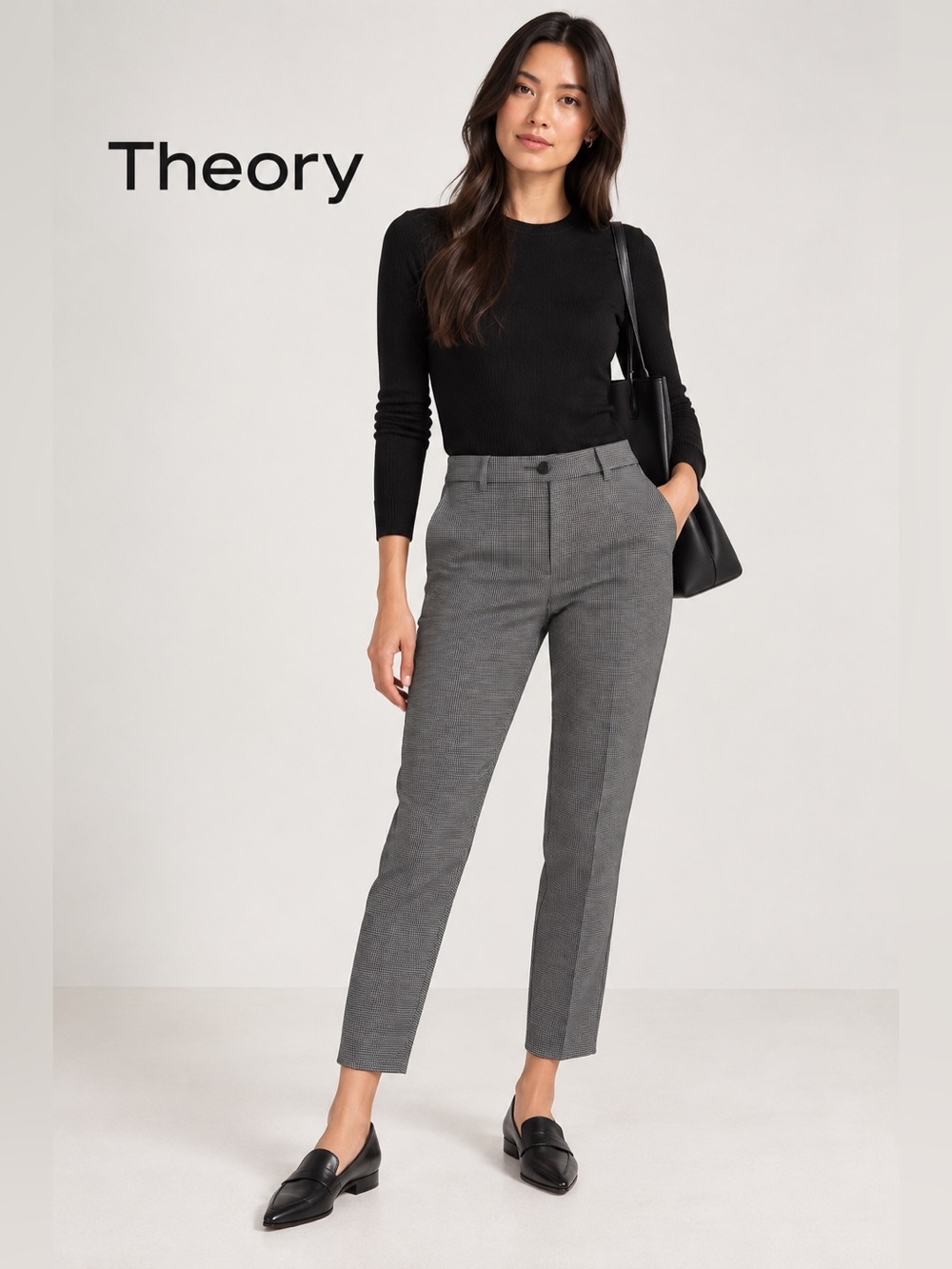 Theory Houndstooth Ankle Pants – Size 4 – Tailored Trousers